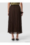 Original Elastic Waist Pleated Chiffon Skirt - 4