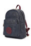 Navy Blue-Claret Red Women's Backpack Us26630 - 3