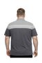 Men's Large Size Melange Smoked Polo Collar Short Sleeve Stream T-Shirt 3Xl-4Xl-5Xl-6Xl - 3