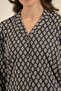 Women's Patterned Anthracite Shirt Pajama Set Ar3750-S-V1 - 5