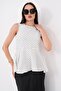 Women's Flounced Polka Dot Sleeveless Blouse 260629 - - 3