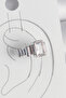 Brass Silver Color Square Zircon Stone Women's Cartilage Model Earrings