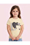 Girls Yellow Printed T-Shirt