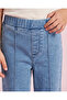 Girls Blue Cut And Sew Flare Jeans - 5
