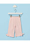 Infant Girls Pink Waffle Casual Set With Embrodiery - 3