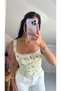 Lace-Detacled Lemon-Detacled Bluz - 6