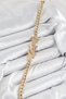 Brass Zircon Stone Butterfly Model Gold Color Women's Bracelet - 2