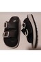 Anatomical Soft Sole Wide Fit Adjustable Double Buckle Women's Home, Work and Street Slippers - 4