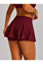 High-Waisted Super Mini Skirt with Leggings Inside - 2