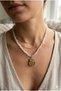 Handmade Pink Quartz Cracked Natural Stone Special Design Necklace - 3