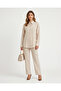Linen Two-Piece Set with Butterfly Embroidery