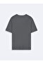 Relaxed Fit Interlock Basic Anthracite T-Shirt - 2