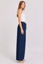 Women's Wide Leg Palazzo Battal Plus Size Elastic Waist Cotton Slim Fit Jean - 3