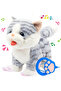 Mini RC Walking Interactive Cat with Sound & Music – Plush Toy