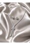 Women's Zircon Stone Water Drop Necklace and Earring Set – Stylish and Elegant Jewelry Set - 2