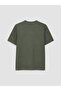 Southblue Khaki Crew Neck Textured Men's T-Shirt - 6