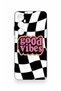 Realme C65 Compatible Black Good Vibes Patterned Silicone Case - 2