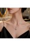 Luxurious Figured Statement Necklace with Zircon Stones
