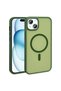 iPhone 14 Case Magsafe Supported Camera Raised Silicone Matte Anti-Fingerprint Senk - 4