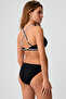 Gian Solid Color Gathering Triangle Bikini Set - 3
