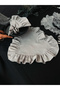 4-Piece Moonlit Heart Ruffled Linen Placemat / American Style Placemat
