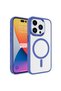 iPhone 15 Pro Max Case Magsafe Transparent Back Face Camera Raised Silicone Brsa - 5