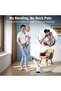 PUFTEM Electric Spin Scrubber, Cordless Shower Scrubber with 8 Scrub Brush, 2 Speed with Adjustable Extension Handle, Battery Level Display, Power Scrubber for Bathroom Bathtub Tile Floor, Black - 2