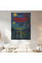 Stranger Things Starry Night Wall Covering Wall Tapestry First Quality Satin Fabric Poster - 2