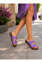 Women's Double Belted Summer Casual Beach Vacation Workplace Balcony Dowry Out Home Guest Slippers - 2