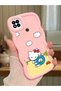 Poco C31 Compatible Case Camera Protector Pink Silicone Couple Phone Case Kitty Pattern