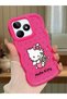Realme C53 Compatible Case Camera Protector Red Silicone Couple Phone Case Kitty Pattern