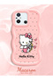 Redmi 11A Compatible Case Camera Protector Pink Silicone Couple Phone Case Kitty Pattern - 2