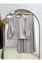 Dariana Kangru Pocketed Tunic and Tight-Fitting Skirt Set.Mf1887-Nl678 Stone