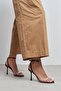 Vesper Leopard Satin Transparent Front Thin Heeled Women's Shoes - 7