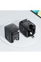 شاحن A129 GaN بقوة 65 واط مع كابل USB-C قابل للسحب مدمج (قابس بريطاني) - 6