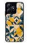 Realme C53 Glossy Phone Case with Mediterranean Lemon Mosaic Design