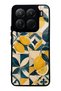 Xiaomi 15Pro Glossy Phone Case with Mediterranean Lemon Mosaic Design