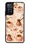 Xiaomi Redmi Note 11 Pro Glossy Phone Case with Blush Coffee Bow Design