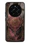 Realme 12 Pro Rosewood Ottoman Medallion Design Glossy Phone Case