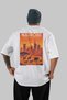 Nairobi Africa White Oversize Country City Back Printed Unisex T-Shirt 100% Cotton Premium - 2
