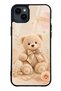 iPhone 14 Plus Pearl Teddy Design Glossy Phone Case