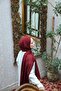 Petra Plain Viscose Shawl - Burgundy - 4