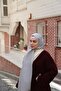 Jacquard Geometric Pattern Lumea Shawl - Gray - 4