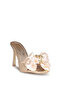 3018 Mg Gold Heeled Women's Slippers - 3