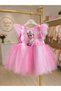 Elsa Printed Girls' Tutu Birthday & Special Occasion Dress – Princess Themed Pink Evening Dress - 2