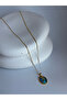 Gold Color Flower Detailed Necklace (55 cm)