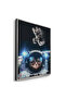 Surreal Kitty in Space Kids Wall Art | Portrait Framed Canvas Print | Luxury Modern Decor for Kids Room - 3