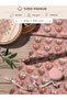 100% Cotton Satin Fabric Digital Printed Heart and Bow Pattern 100X155 cm for Sewing Patchwork and Hobby