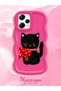 Redmi Note 12 Pro 5g Compatible Case with Camera Protector Red Silicone Couple Phone Case Cat Pattern - 2