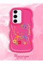 Samsung Galaxy S24 Fe Compatible Case with Camera Protector Red Silicone Couple Phone Case Kitty Pattern - 2